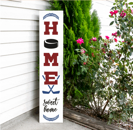 WallCutz Stencil Home Sweet Home - Hockey Porch Stencil