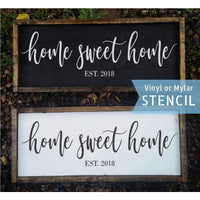 WallCutz Stencil Home Sweet Home Stencil