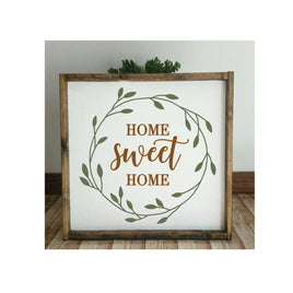 WallCutz Stencil Home Sweet Home wreath stencil