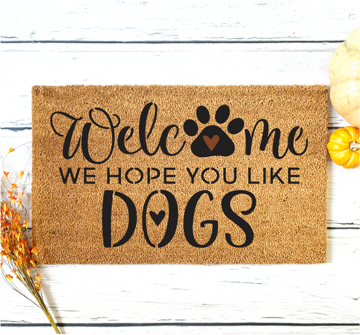 WallCutz  Hope you like Dogs / Reusable Stencil Stencil