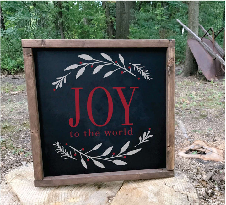 WallCutz  Joy To The World Stencil Stencil