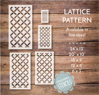 WallCutz Stencil Lattice Stencil / Seamless Pattern Stencil