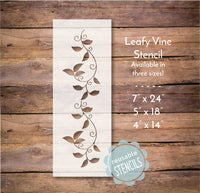 WallCutz Stencil Leafy Vine Stencil / Seamless Pattern Stencil