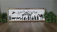 WallCutz Stencil Let There Be Peace Nativity Stencil