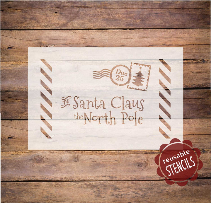 WallCutz  Letter to Santa Christmas Stencil Stencil
