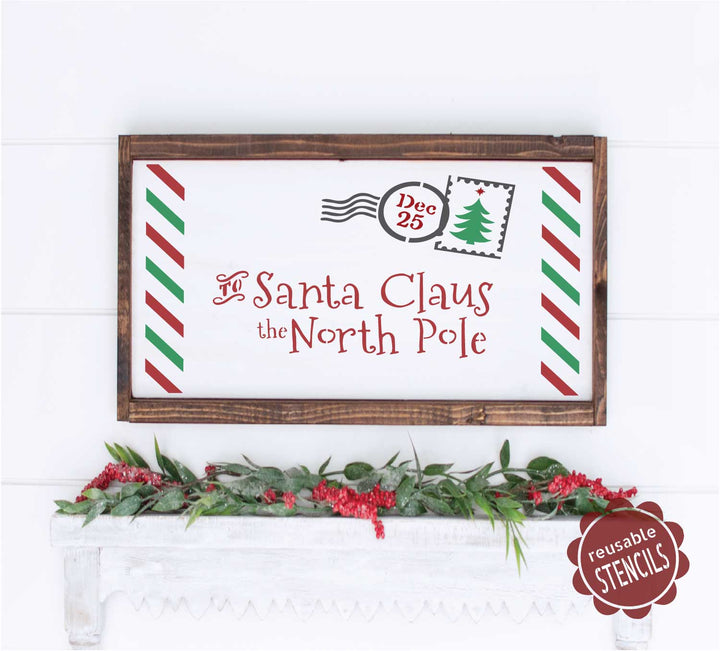 WallCutz  Letter to Santa Christmas Stencil Stencil