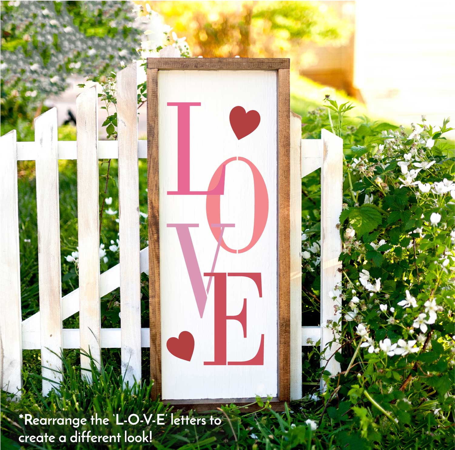LOVE Lives Here / Valentine Porch Stencil – WallCutz Crafts