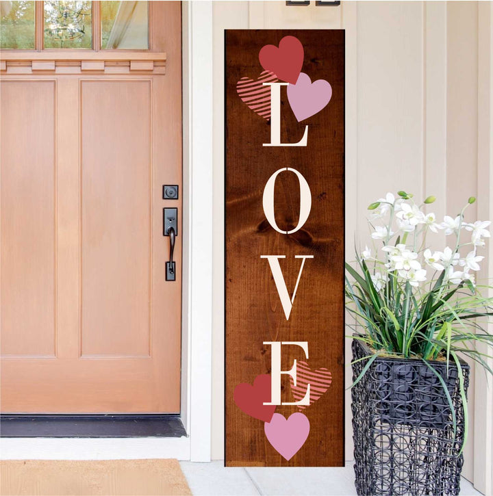 WallCutz  LOVE Lives Here / Valentine Porch Stencil Stencil