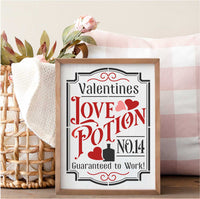 WallCutz Stencil Love Potion / Valentine Stencil