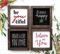 WallCutz Stencil Mantras to live by - Stencil Pack A