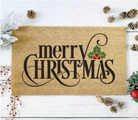 WallCutz Stencil Merry Christmas - door mat stencil