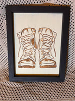 WallCutz Stencil Military Combat Boots