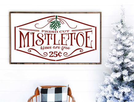 WallCutz Stencil Mistletoe Christmas stencil