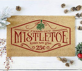 WallCutz Stencil Merry Christmas - door mat stencil