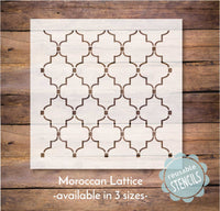 WallCutz Stencil Moroccan Lattice Pattern Stencil