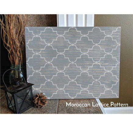 WallCutz Stencil Moroccan Lattice Pattern Stencil