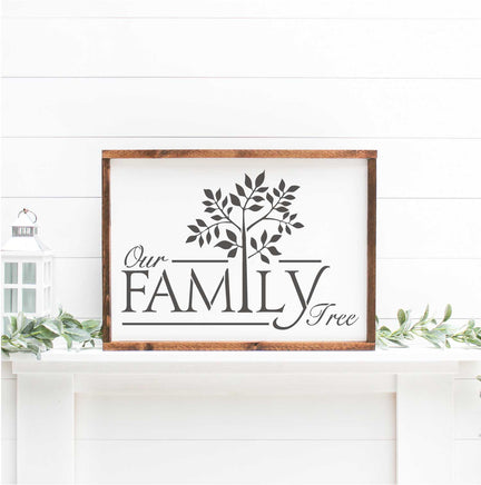 WallCutz Stencil Our Family Tree / Stencil
