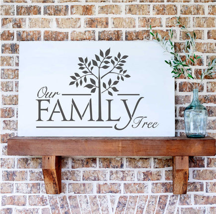 WallCutz Stencil Our Family Tree / Stencil