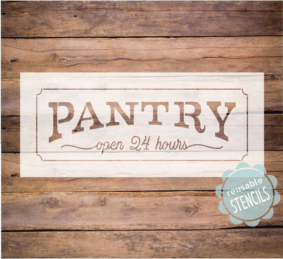 Pantry Stencil WallCutz Crafts