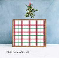 WallCutz Stencil Plaid Pattern Stencil