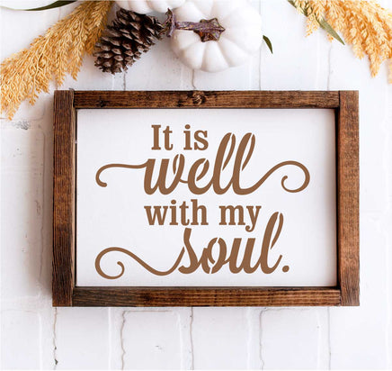 WallCutz Stencil Rise Up / It is Well With My Soul / 2 stencil bundle