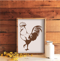 WallCutz Stencil Rooster / Farm Stencil wallcutz