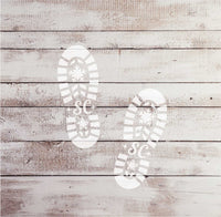 WallCutz Stencil Santa Boot Stencil / Elf Shoe print / Reindeer paw print