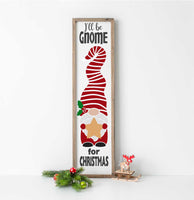 WallCutz Stencil Santa Gnome - Christmas porch stencil
