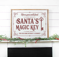 WallCutz Stencil Santa's Magic Key / Christmas Stencil