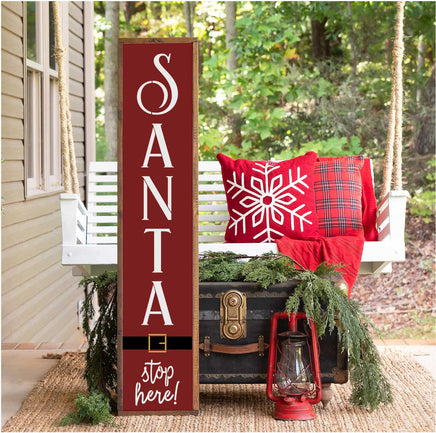 WallCutz Stencil Santa Stop Here / Christmas Porch Leaner stencil