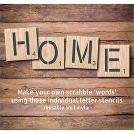 WallCutz Stencil Scrabble Letter Stencils