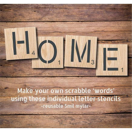 WallCutz Stencil Scrabble Letter Stencils