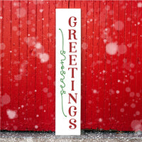 WallCutz Stencil Seasons Greetings / Holiday Porch Stencil