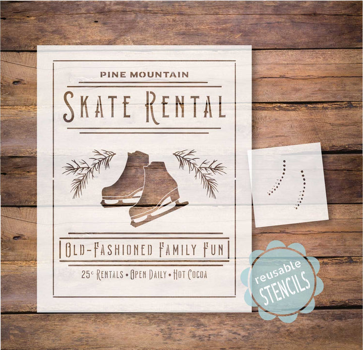 WallCutz  Skate Rental / Vintage Skate Stencil Stencil