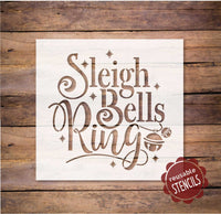 WallCutz Stencil Sleigh Bells Ring Stencil