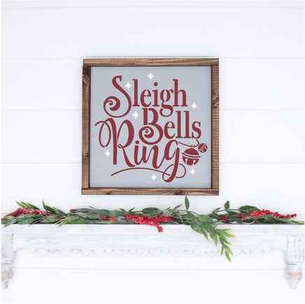 WallCutz Stencil Sleigh Bells Ring Stencil