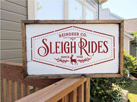 WallCutz Stencil Sleigh Rides Stencil