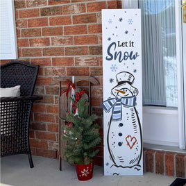 WallCutz Stencil Snowman Sketch / Let it Snow Porch Stencil wallcutz