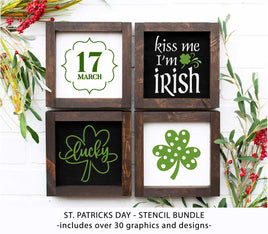 WallCutz Stencil St. Patrick's Day - Stencil Bundle