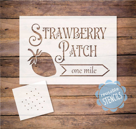 WallCutz Stencil Strawberry Patch stencil