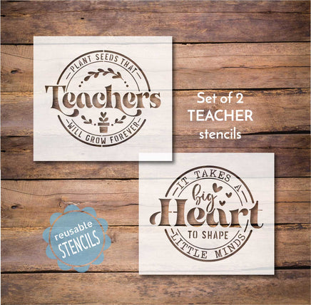 WallCutz Stencil Teacher Bundle / Back to School Stencils