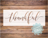WallCutz Stencil Thankful Stencil