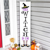 WallCutz Stencil The Witch Is In / Halloween Porch Stencil