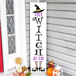 WallCutz Stencil The Witch Is In / Halloween Porch Stencil