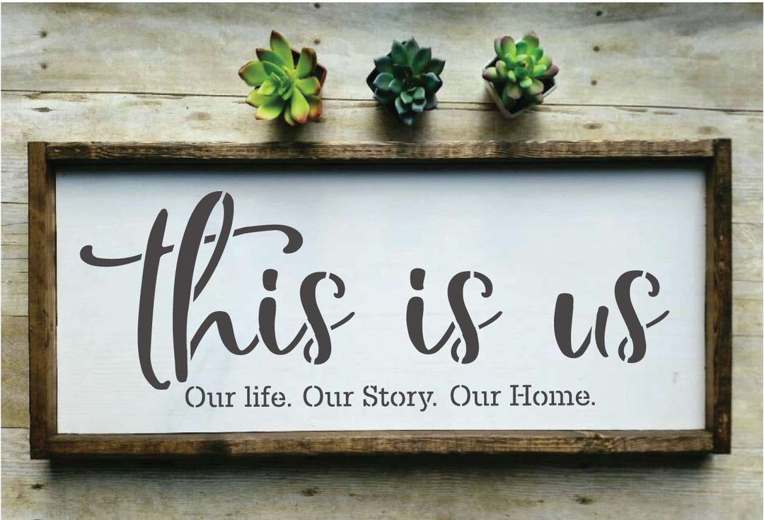 This Is Us Stencil – WallCutz Crafts this-is-us-stencil-wallcutz-crafts