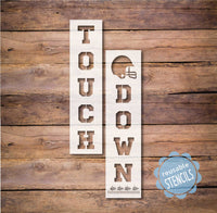 WallCutz Stencil Touchdown Football Porch Stencil