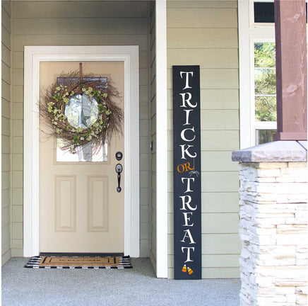 WallCutz Stencil Trick or Treat porch stencil