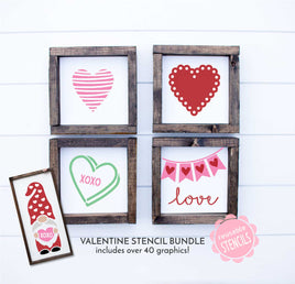 WallCutz Stencil Valentine Stencil Bundle