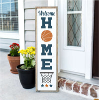 WallCutz Stencil Welcome Home / Basketball Porch stencil