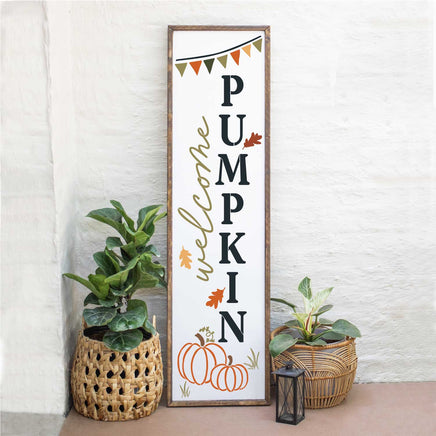 WallCutz Stencil Welcome Pumpkin / Fall Porch Stencil